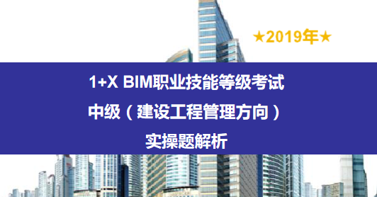 2019年1+X BIM考試——中級(jí)（建設(shè)工程管理方向）實(shí)操題解析